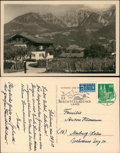 Postcard schönau - postcard,