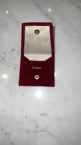 Cartier red suede velvet - cartier,