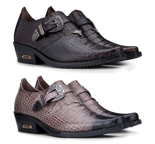 Mens genuine leather western - genuine,
