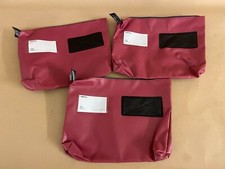 3 x Versapak Tamper-Evident Heavyweight Material Zip Secure Cash Bags