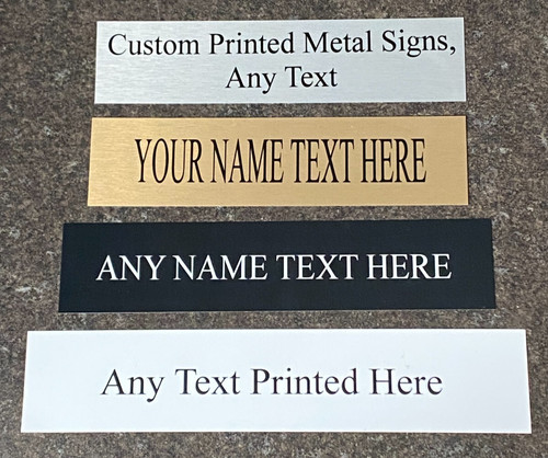 Personalised plaques metal - personalised,