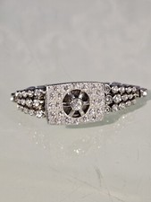 Ladies Elvi Crystal Wristwatch Silver Colour Crystal Bracelet Women Accessorie