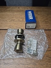 Weiser Beverly Antique Brass Door Knob 9GAC3310-027 Elements Privacy Lock New