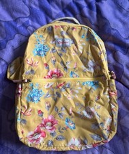 Cath Kidston foldaway Floral Retro Vintage Print Rucksack Backpack