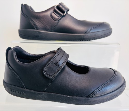 Bobux girls school shoes black - school,