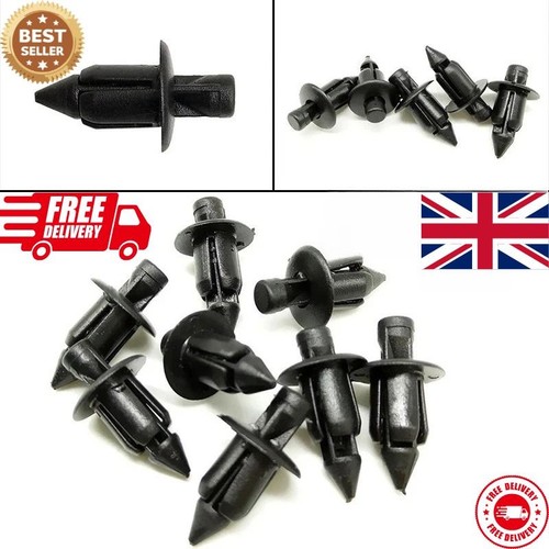 100x plastic rivet - plastic, clips