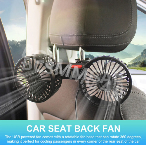 Seat back oscillating cooling - back,