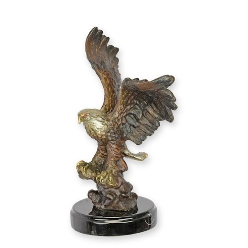 Bronze eagle statue - statue, sculpture