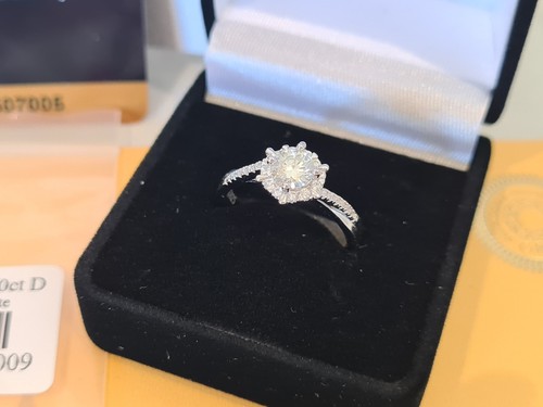 Moissanite 925 silver - silver, ct