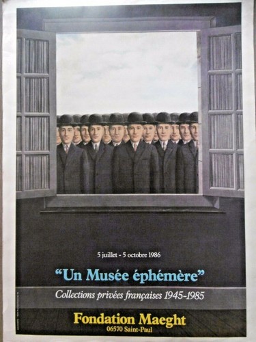Magritte original poster 1986 - original,
