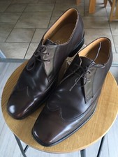 BARKER Flex Comfort System Derby Lace-up Shoes Last 339 Walnut UK 7.5 - Mint