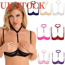 Women's 1/4 Cups Open Lace Bra