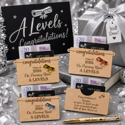 Personalised level gift card - a,