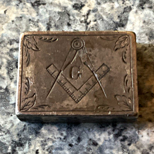 Vintage small metal masonic - vintage,