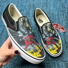 RARE Vans x Iron Maiden The Number of the Beast Slip On Sneakers Limited Edition