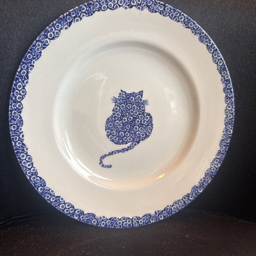 Vintage calico cat plate - vintage,