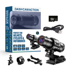 Wireless Helmet & Handlebar Camera For Cyclists & Motorbikes 1080p Waterproof