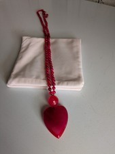 Lola Rose Gemstone Semi Precious Beaded Necklace - Strawberry Red