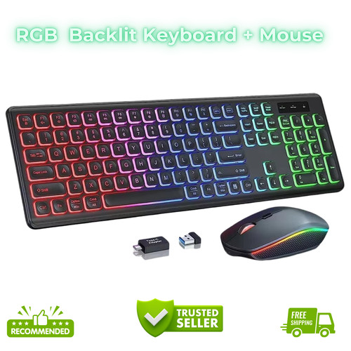 Wireless keyboard and - keyboard, mouse