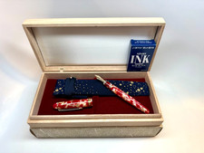 Nakaya "Koi Goldfish" Celluloid Fountain Pen with 14K "Music Nib" & Original Box