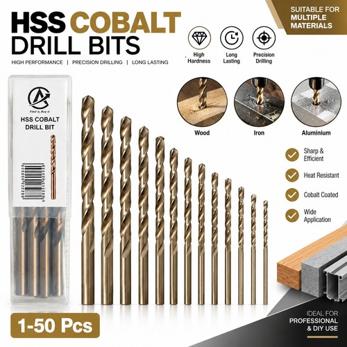 Hss gold cobalt jobber drill - jobber,