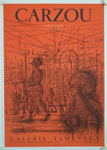 Poster carzou 1973 exhibition - poster,