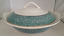 Vintage Ridgway 'Conway' White and Green Ceramic Tureen A43 B261