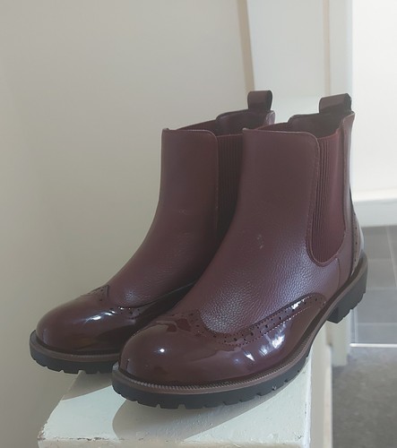 Ajvani leather brogue chelsea - ajvani,