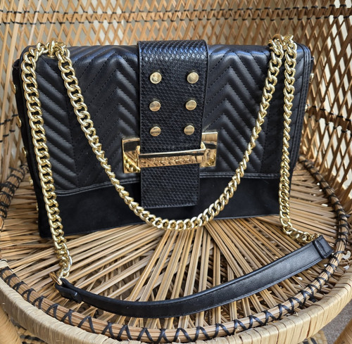 River island black quilted - black,