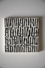 Rare ORIGINAL Vintage CARTER TILES Tile 1960s Pop OP ART Display Retro Modernist