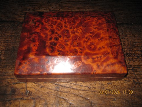 Striking antique wooden box