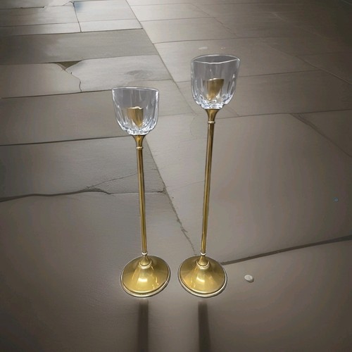 Vintage brass candlesticks - vintage,