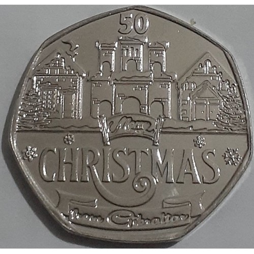 Christmas 50p gibraltar - christmas,