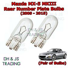 For Mazda MX5 Rear Number Plate Bulbs Reg Bulb Light Lights MX-5 MK3 (05-15)