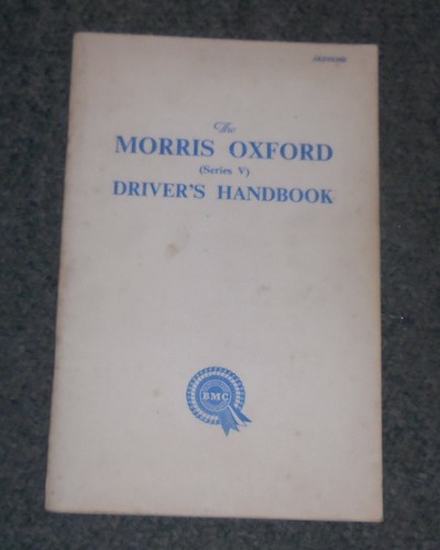Morris oxford series drivers - oxford, v