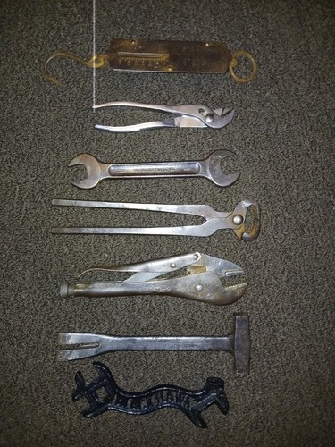 Antique vintage tool - lot, (7pc)