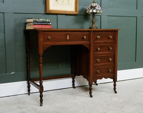 Edwardian mahogany writing - edwardian,