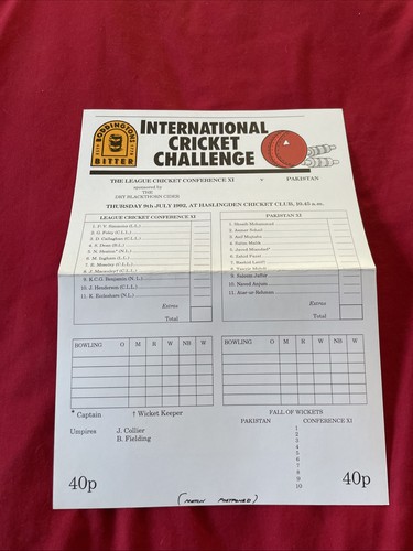 1992 league cricket conference - 1992,