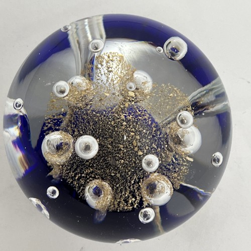 Large cobalt blue and - and, gold
