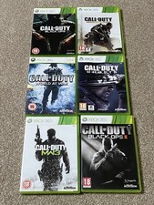 Call of Duty Xbox 360 Bundle 6 Games (Black Ops, MW3, Ghosts, World at War more