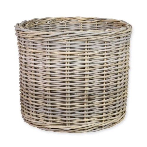 Round rattan wicker - round, basket