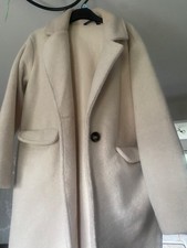 Tesco F&F cream coat Small