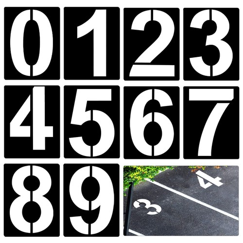8inch large number stencils - 8inch,