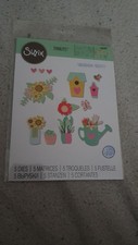 Sizzix Thinlits 5 Piece Die Set - 665341 Floral Garden by Jessica Scott 