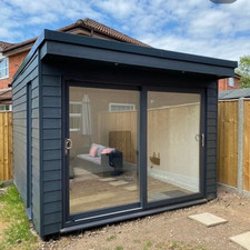 Grey UPVC  Patio Sliding Doors