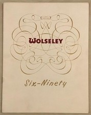 WOLSELEY SIX NINETY 6/90 Car Sales Brochure JAN 1956 #H5571 26/6 (95415) 1/56-30