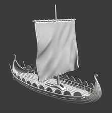 28mm Medieval Viking Ship -