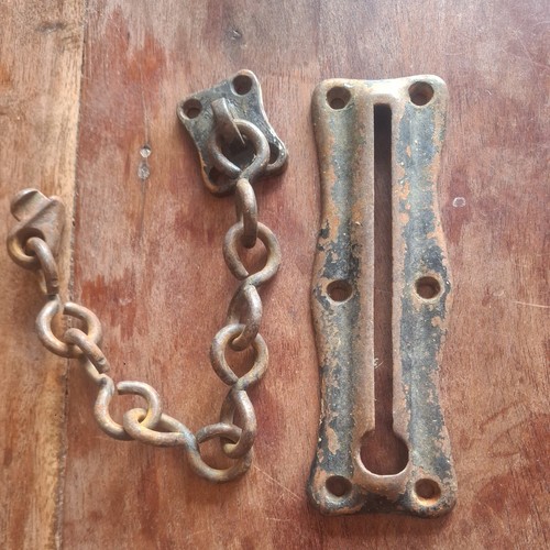 Vintage 1930s chain lock door - vintage,