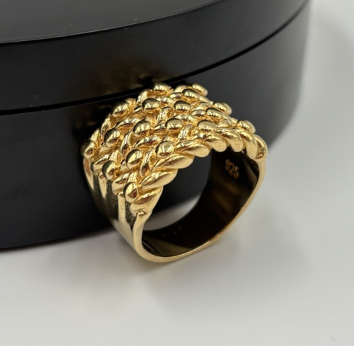 Large keeper ring - 9ct, gold