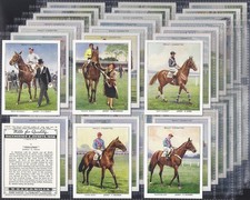 WILLS-FULL SET- RACEHORSES & JOCKEYS 1938 (L40 CARDS) EXCELLENT